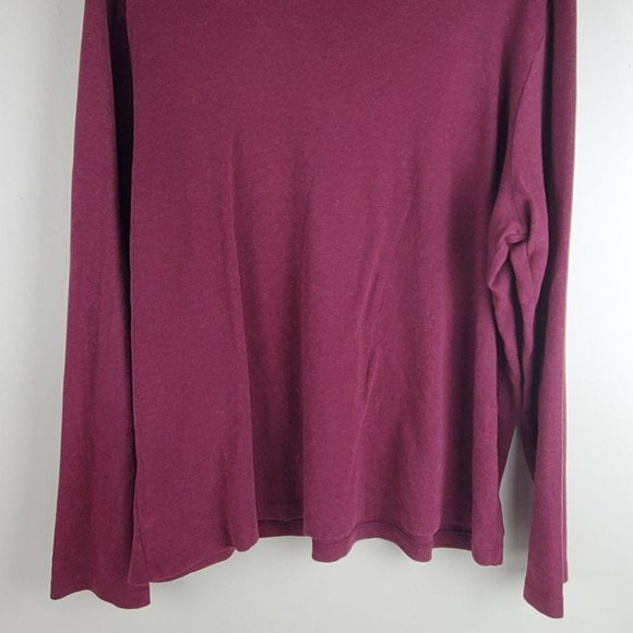 Old Navy V-Neck XXL Purple Blouse Long Sleeve Top - Picture 6 of 8